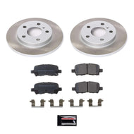 Power Stop 04-08 Pontiac Grand Prix Rear Semi-Coated Rotor Kit Brake Kits - Performance Blank PowerStop   
