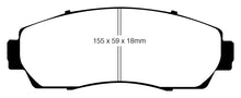 Load image into Gallery viewer, EBC 07-09 Acura RDX 2.3 Turbo Ultimax2 Front Brake Pads Brake Pads - OE EBC   
