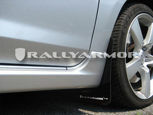 Rally Armor 04-09 Mazda3/Speed3 Black UR Mud Flap w/ White Logo Mud Flaps Rally Armor   