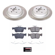 Power Stop 17-20 Lincoln MKZ Rear Semi-Coated Rotor Kit Brake Kits - Performance Blank PowerStop   