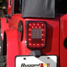 Load image into Gallery viewer, Rugged Ridge Led Tail Light Set Smoke 07-18 Jeep Wrangler Rugged Ridge
