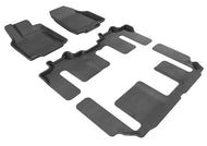 3D MAXpider 2007-2015 Mazda CX-9 Kagu 1st & 2nd & 3rd Row Floormats - Black | L1MZ01701509