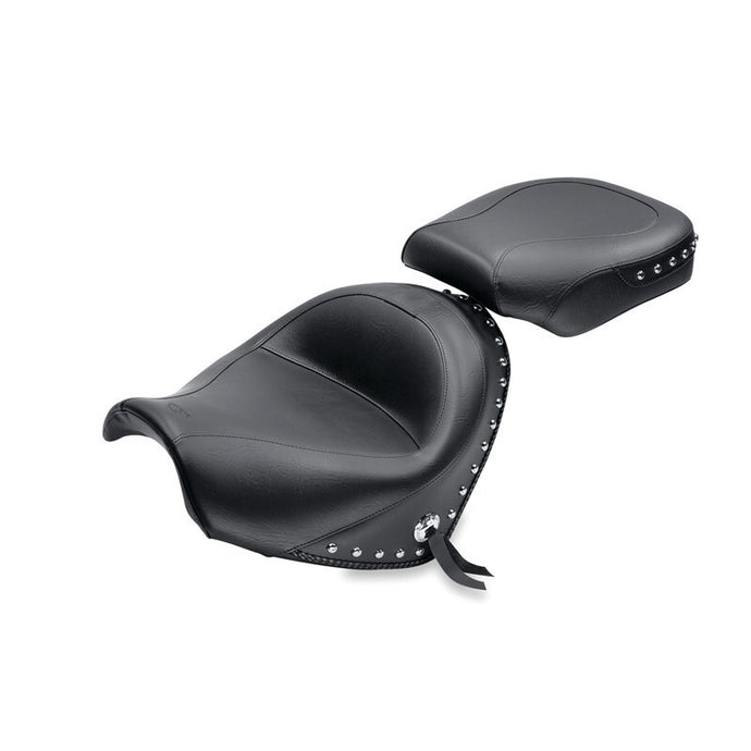 Mustang 09-21 Suzuki Boulevard C50 & C50T Standard Touring 2PC Seat - Black Misc Powersports Mustang Motorcycle   