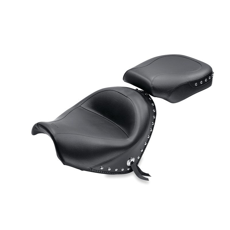 Mustang 09-21 Suzuki Boulevard C50 & C50T Standard Touring 2PC Seat - Black Misc Powersports Mustang Motorcycle   