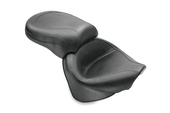 Mustang 00-11 Yamaha V-Star 1100 Classic, 02-11 V-Star 1100 Silverado 2PC Seat - Black Misc Powersports Mustang Motorcycle   