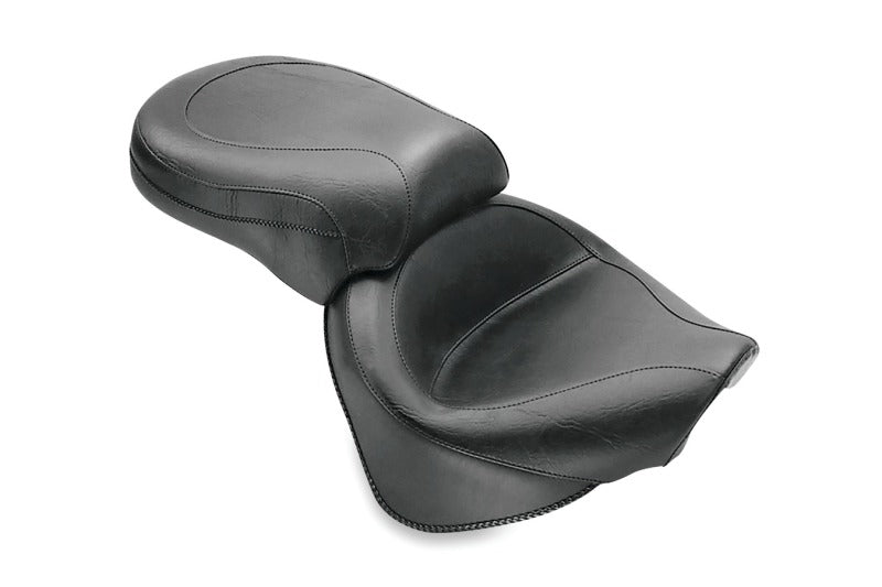 Mustang 00-11 Yamaha V-Star 1100 Classic, 02-11 V-Star 1100 Silverado 2PC Seat - Black Misc Powersports Mustang Motorcycle   