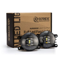 Load image into Gallery viewer, AlphaRex Universal Acura/Ford/Honda/Subaru/Nissan DoubleTap Dual Color LED Proj Fog Lights - Wt/Ambr AlphaRex
