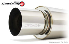 Load image into Gallery viewer, Greddy Universal 3in Revolution RS Muffler SS Tip - 115mm Dia / 185mm Length | 11001170
