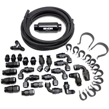 Load image into Gallery viewer, Snow Performance 10AN Braided Stainless Fuel Line Kit - Black Line Snow Performance
