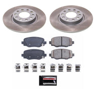 Power Stop 14-22 Jeep Cherokee Rear Semi-Coated Rotor Kit Brake Kits - Performance Blank PowerStop   