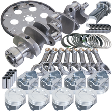 Load image into Gallery viewer, Eagle Chevy 350 1Pc 3.750in Crank 5.700in I-Beam Rods 4.060in Pistons 168 Tooth FP Balanced Assembly Eagle
