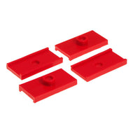 Prothane 62-74 MG Midget Leaf Spring Pad Kit - Red | 26-47084