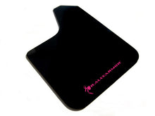 Load image into Gallery viewer, Rally Armor Universal Fit (No Hardware) Basic Black Mud Flap w/ Pink Logo Mud Flaps Rally Armor   
