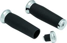 Load image into Gallery viewer, Kuryakyn Thresher Grips Universal 7/8inch Chrome Misc Powersports Kuryakyn   
