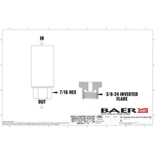 Load image into Gallery viewer, Baer Brake Systems Brake Hydraulic System Pressure Bleeder Master Cylinder Adapter Baer Brake Systems 6805148 Brake Hydraulic System Pressure Bleeder Master Cylinder Adapter
