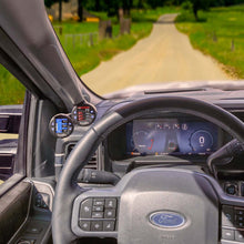 Load image into Gallery viewer, Banks Power GBE63383 Banks Gauge Pod Kit 2023-2024 Ford F250-450 &amp; 2021-24 F150  iDash Stealth Pod Mount - Dual Gauge
