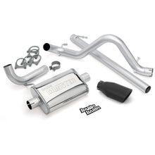 Load image into Gallery viewer, Banks Power GBE51321-B Banks Power 07-11 Jeep 3.8L Wrangler - 2dr Monster Exhaust System - SS Single Exhaust w/ Black Tip
