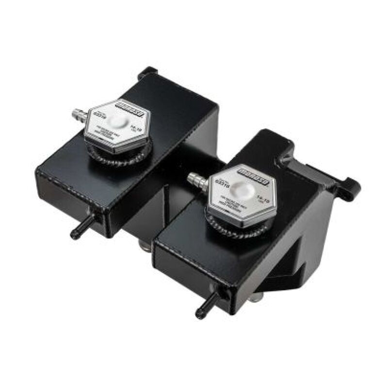 Moroso Polaris RZR Turbo/Turbo S w/Fox Piggyback Shock Dual Coolant & Intercooler Tank - Black Expansion Tanks Moroso