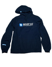 Load image into Gallery viewer, Sparco Sweatshirt Hooded WWW Navy MED
