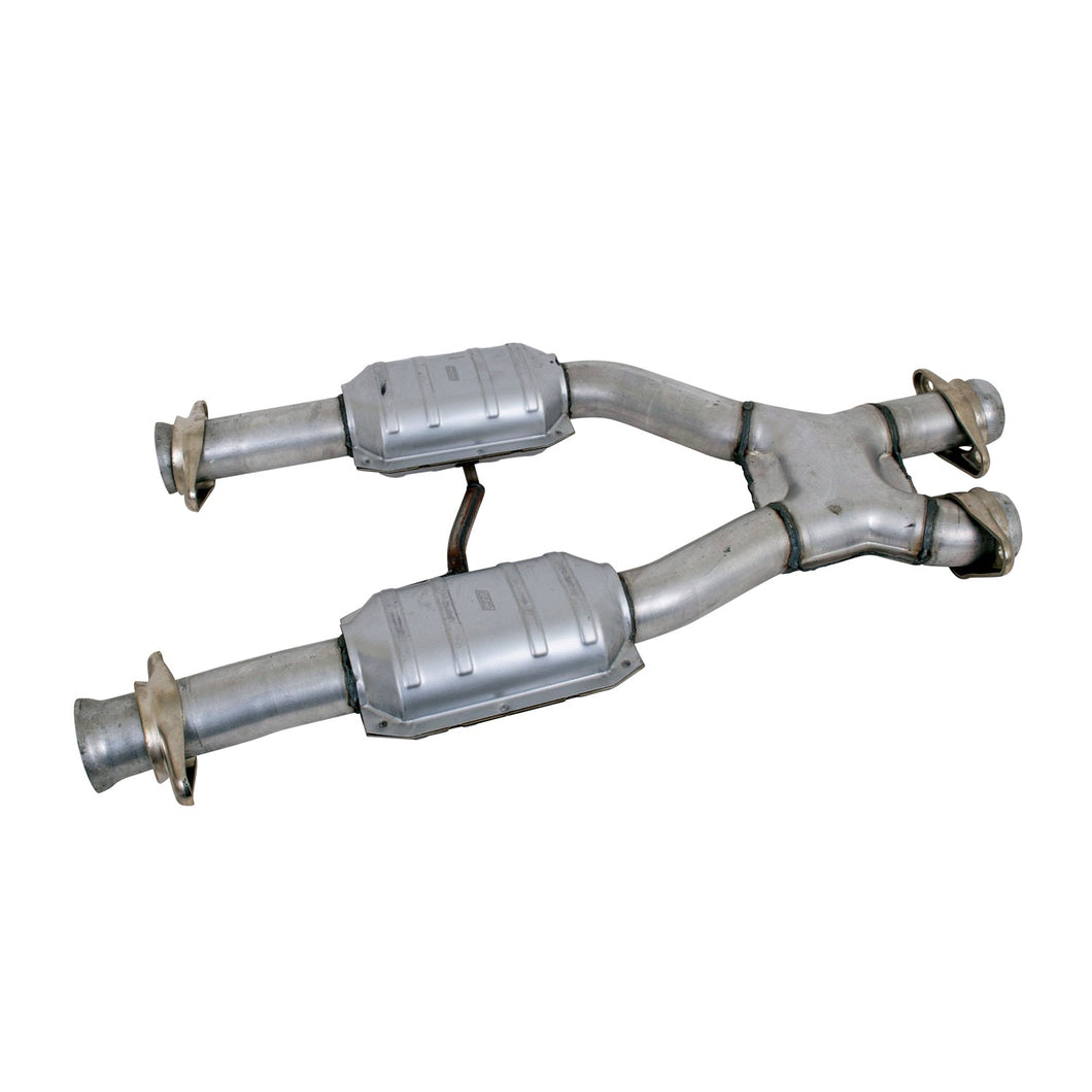 BBK Performance Parts BGRW_1659 BBK Performance Parts 1659 1979-1993 MUSTANG 5.0 2.5 SHORT MID X PIPE W/ CATALYTIC CONVERTERS
