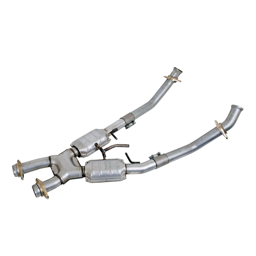 BBK Performance Parts BGRW_1663 BBK Performance Parts 1663 1994-1995 MUSTANG 5.0 2.5 FULL X PIPE W/CATALYTIC CONVERTERS