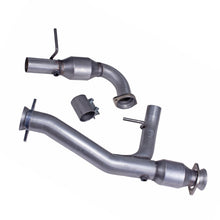 Load image into Gallery viewer, BBK Performance Parts BGRW_19471 BBK Performance Parts 19471 2011-14 FORD F150 COYOTE 5.0 TRUCK 3&quot; SHORT MID Y PIPE W/ CATALYTIC CONVERTERS
