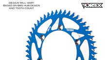 Load image into Gallery viewer, Vortex Racing Aluminum Rear Sprocket 525 44 Tooth- Blue | 193ZB-44
