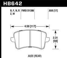 Load image into Gallery viewer, Hawk 2009-2014 Audi A4 DTC-30 Rear Brake Pads Brake Pads - Racing Hawk Performance   
