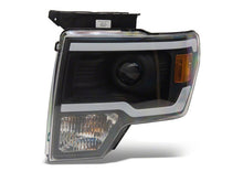 Load image into Gallery viewer, Raxiom 09-14 Ford F-150 Axial Series Projector Headlights w/ LED Light Bar- Blk Housing (Clear Lens) Headlights Raxiom
