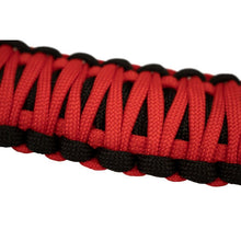 Load image into Gallery viewer, Fishbone Offroad 07-18 Wrangler JK A Pillar Sound Bar Red Paracord Grab Handles Fishbone Offroad
