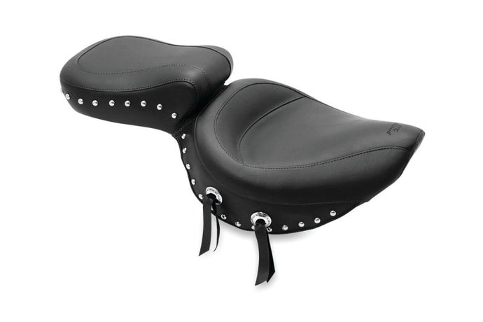 Mustang 87-04 Suzuki VS700/750/800 Intruder,S50 05-09 Std Touring 2PC Seat w/Studs - Black Misc Powersports Mustang Motorcycle   