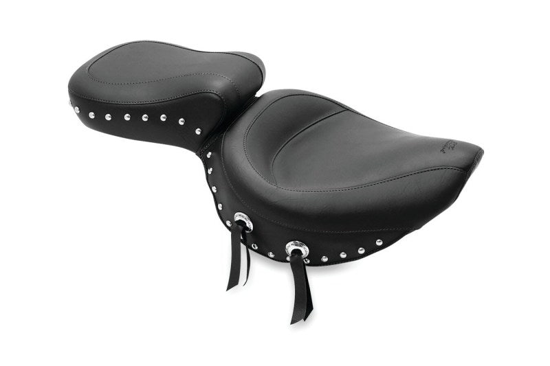 Mustang 87-04 Suzuki VS700/750/800 Intruder,S50 05-09 Std Touring 2PC Seat w/Studs - Black Misc Powersports Mustang Motorcycle   