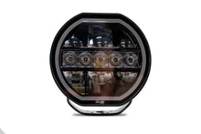 Load image into Gallery viewer, DV8 Offroad 7in Halo Elite Round Light w/ Accent Halo - White/Amber
