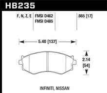 Load image into Gallery viewer, Hawk 91-96 Infiniti G20/ Nissan 240SX/ Sentra HPS Street Front Brake Pads Brake Pads - Performance Hawk Performance   
