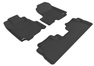 3D MAXpider 2007-2011 Honda CR-V Kagu 1st & 2nd Row Floormats - Black | L1HD00601509