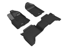 Load image into Gallery viewer, 3D MAXpider 2019-2020 Ford Ranger Supercrew Kagu 1st &amp; 2nd Row Floormats - Black | L1FR12201509
