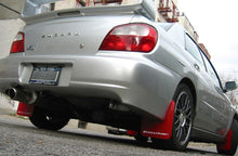 Load image into Gallery viewer, Rally Armor 02-07 Subaru WRX/STI/RS/2.5i (Wagons Req. Mod.) Red UR Mud Flap w/White Logo Mud Flaps Rally Armor   
