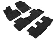 3D Maxpider 20-24 Kia Telluride 8-Seat Elegant Black R1 R2 R3 3D MAXpider