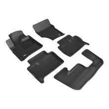 Load image into Gallery viewer, 3D MAXpider 2007-2015 Audi Q7 Kagu 1st &amp; 2nd &amp; 3rd Row Floormats - Black
