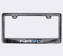 Load image into Gallery viewer, NRG Carbon Accessories NRG Carbon License Plate Frame/ Fiber Poly Dip Finish Wet w/ NRG Logo
