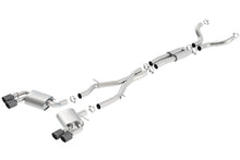 Load image into Gallery viewer, Borla 16-17 Chevy Camaro 6.2L 4in Dual CF Tips w/Black Core Dual Split Exit ATAK Catback Exhaust Catback Borla
