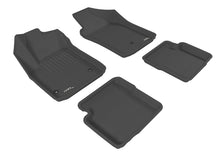 Load image into Gallery viewer, 3D MAXpider 2012-2019 Fiat 500 Kagu 1st &amp; 2nd Row Floormats - Black | L1FA00301509

