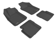 3D MAXpider 2012-2019 Fiat 500 Kagu 1st & 2nd Row Floormats - Black | L1FA00301509