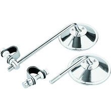 Load image into Gallery viewer, BikeMaster Side Mirrors BikeMaster Universal Clamp On Mirror 8in Stem

