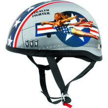 Load image into Gallery viewer, Bikers Choice Helmets and Accessories Skid Lids Bomber Pinup Original Helmet - XS
