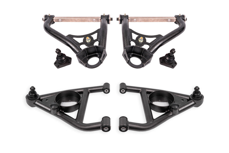 BMR Suspension BMRAAK311H BMR 67-69 GM F-Body / 68-74 X-Body Non-Adj. Upper & Lower A-Arms (Polyurethane) - Black Hammertone