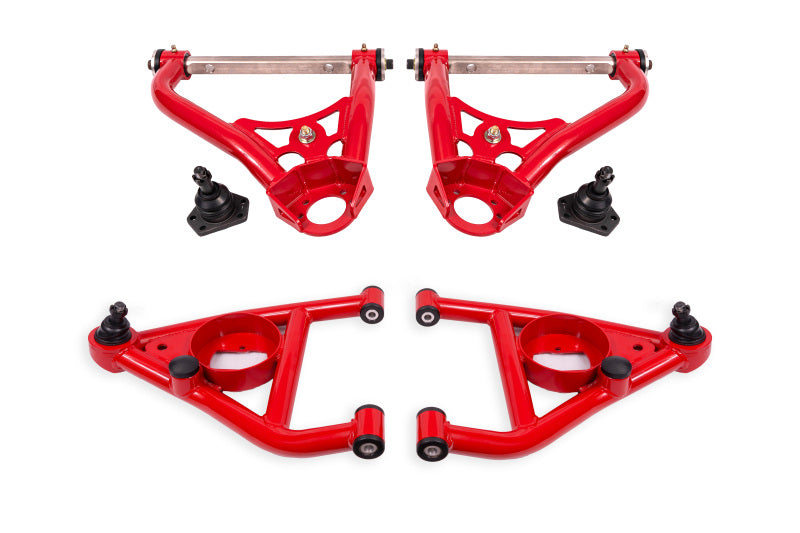 BMR Suspension BMRAAK311R BMR 67-69 GM F-Body / 68-74 X-Body Non-Adj. Upper & Lower A-Arms (Polyurethane) - Red