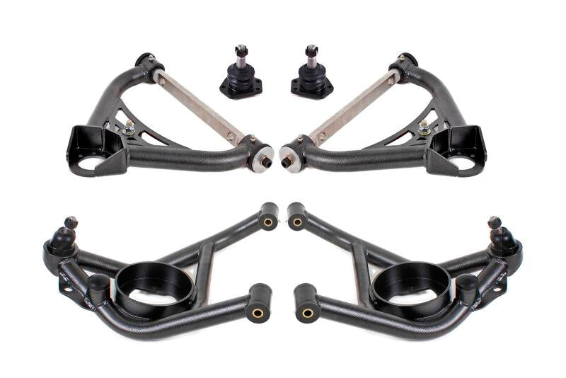 BMR Suspension BMRAAK321H BMR 70-81 GM F-Body / 75-79 GM X-Body Non-Adjustable A-Arm Kit - Black Hammertone