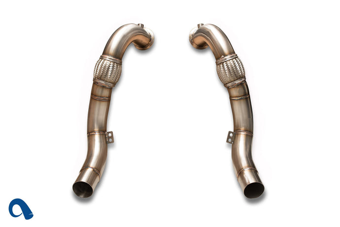 Active Autowerke 11-034 BMW N63 Downpipes for | Twin-turbo V8 BMW X5 and X6 | F10 550i by BMW tuner, Active Autowerke