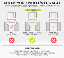 Load image into Gallery viewer, BMS Elite Titanium Lug Nuts - M14x1.5 - Cone Seat - Set of 20 Spacers Burger Motorsports Inc
